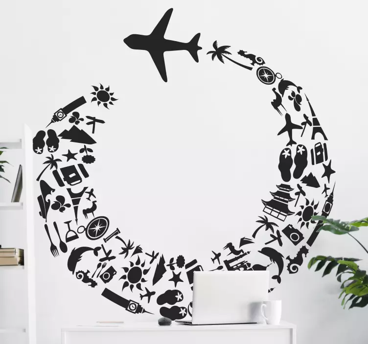 世界旅行旅行ステッカー - TENSTICKERS