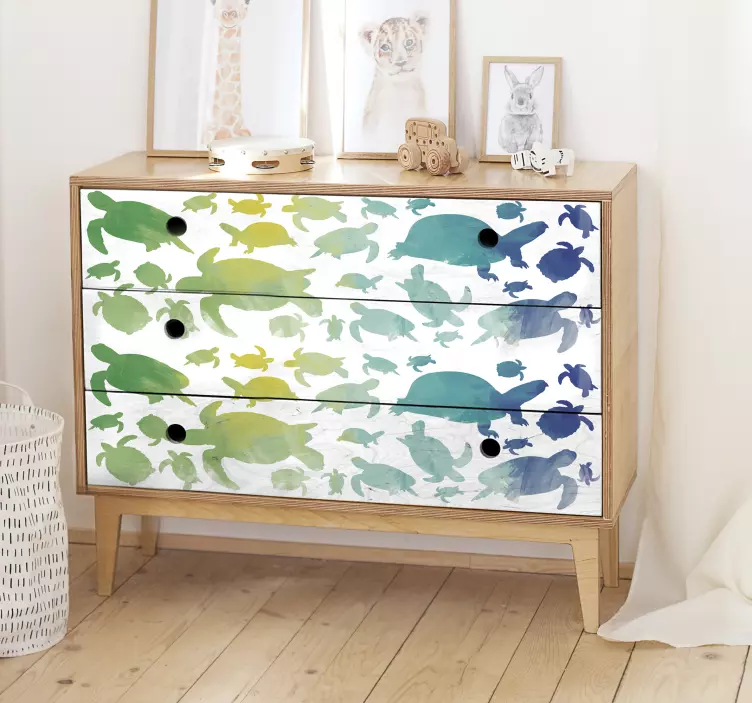 カメ家具ステッカー - TENSTICKERS