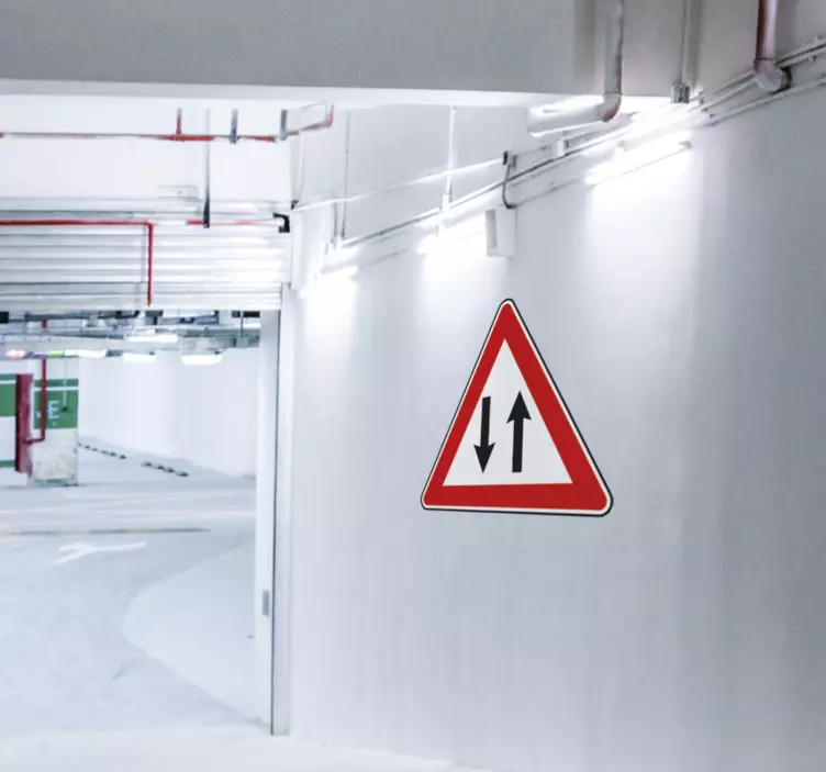 双方向交通標識ステッカー - TENSTICKERS