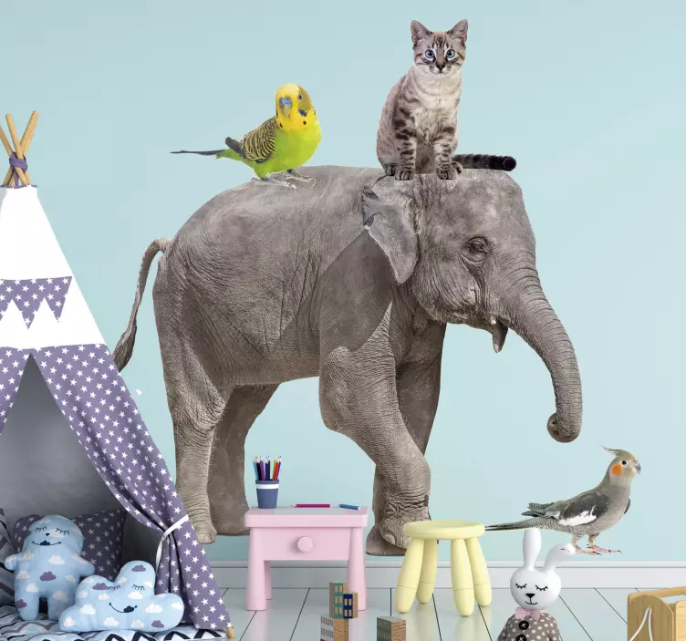 さまざまな動物の野生動物デカール - TENSTICKERS