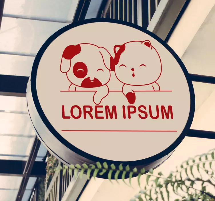 獣医ショーケースウィンドウステッカー - TENSTICKERS