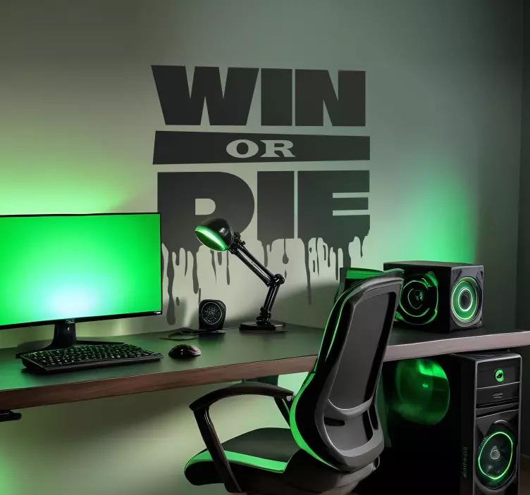 ビデオゲームの壁のステッカー 勝つか死ぬか - TENSTICKERS