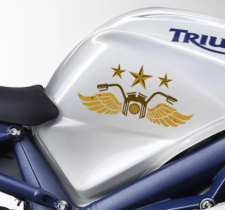 ビンテージバイクバイクデカール - TENSTICKERS