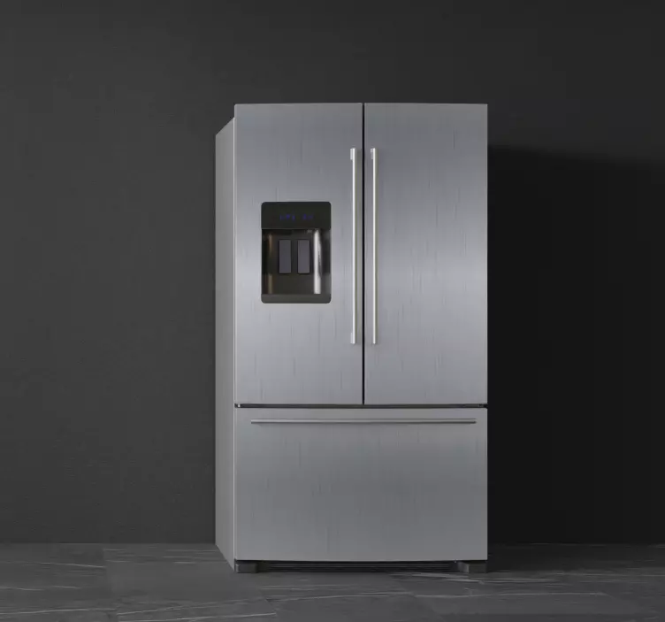 冷蔵庫 シール ヴィニロ冷蔵庫スチール - TENSTICKERS
