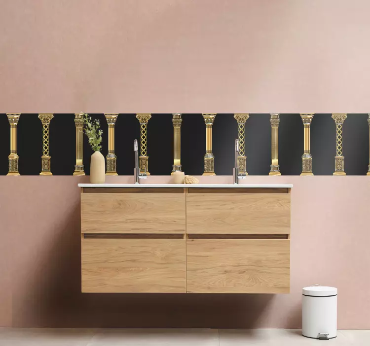 動物 シール 優雅な柱のモチーフ - TENSTICKERS