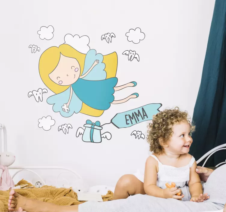 動物 シール 妖精の空飛ぶ贈り物 - TENSTICKERS