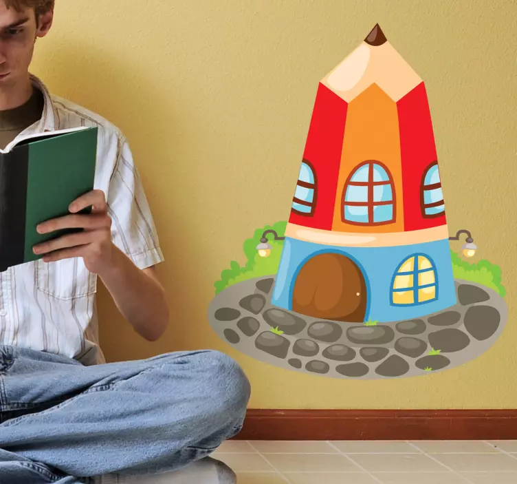 動物シール鉛筆ハウスデザイン - TENSTICKERS