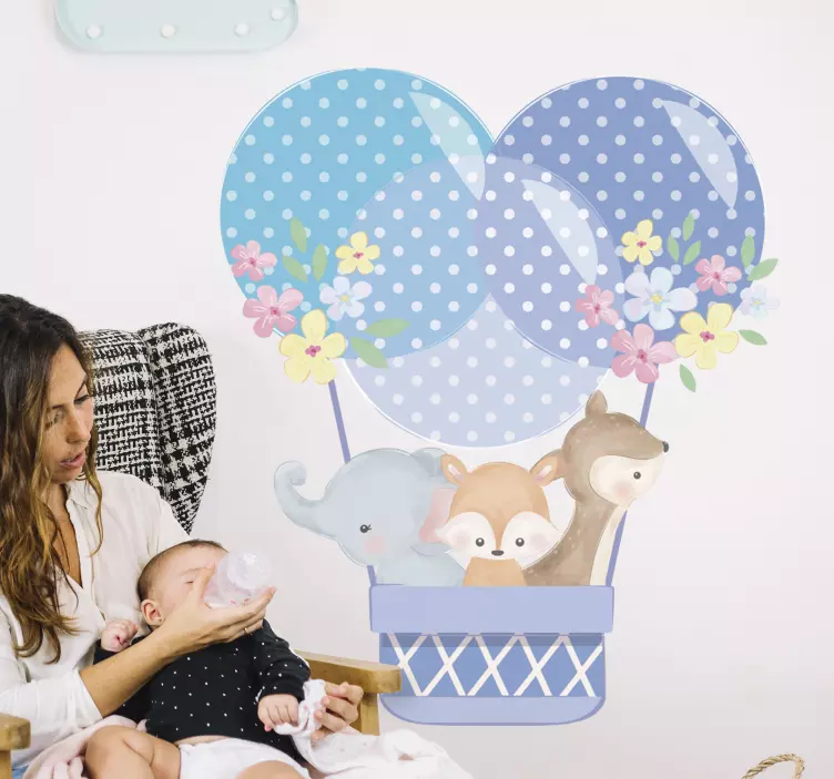 動物 シール 夢の動物バルーン - TENSTICKERS