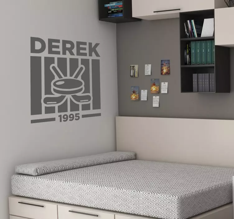 動物 シール パーソナライズドホッケーエンブレム - TENSTICKERS