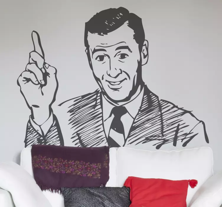 動物 シール 気まぐれな指差し人物 - TENSTICKERS