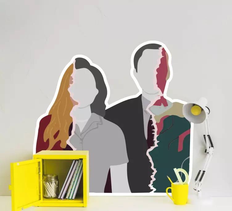 ワンダヴィジョン シルエット ウォールステッカー - TENSTICKERS