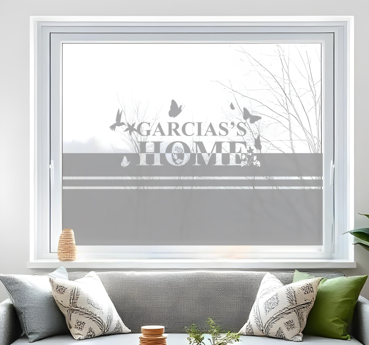 動物 シール 植物と共に描かれたテキスト - TENSTICKERS