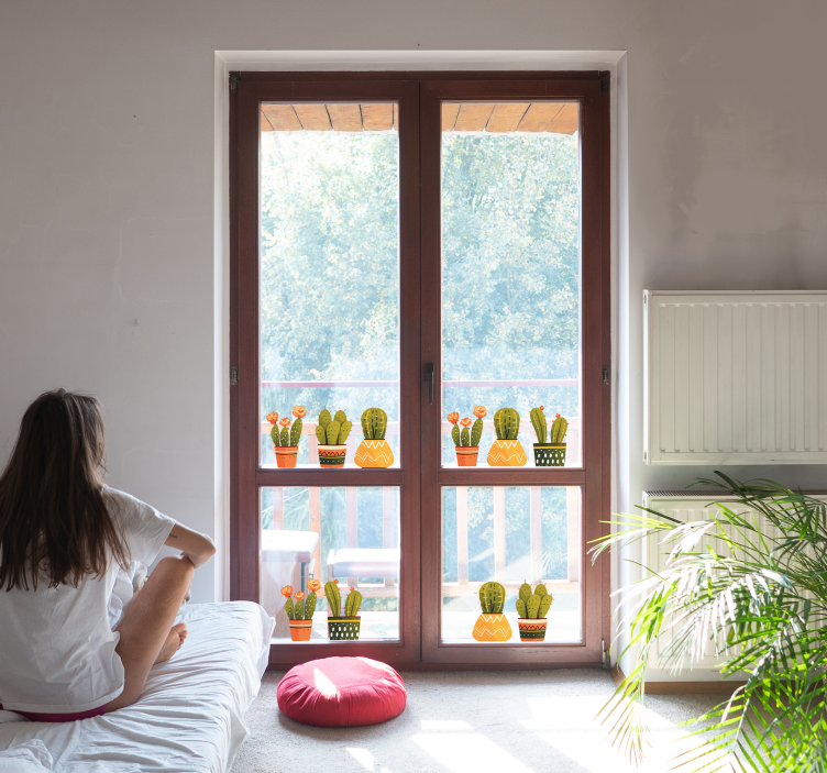 動物 シール サボテンの形 - TENSTICKERS