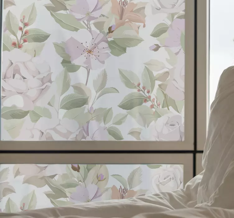 動物 シール 繊細な花のアレンジメント - TENSTICKERS