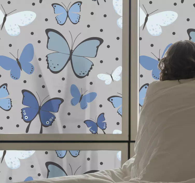 動物 シール 鮮やかな蝶のモチーフ - TENSTICKERS