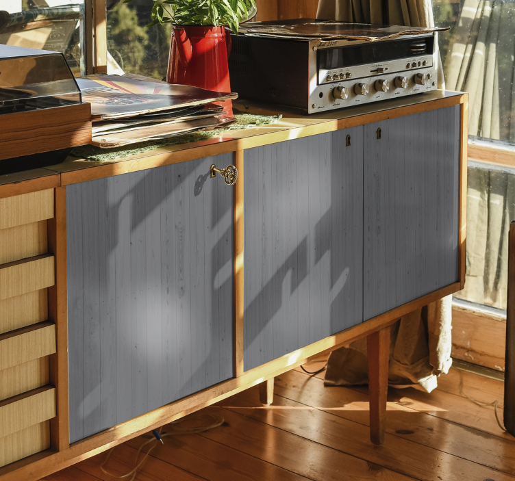 木製の灰色のパントン家具デカール - TENSTICKERS