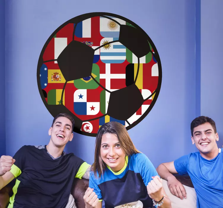 ワールドカップチームサッカーステッカー - TENSTICKERS