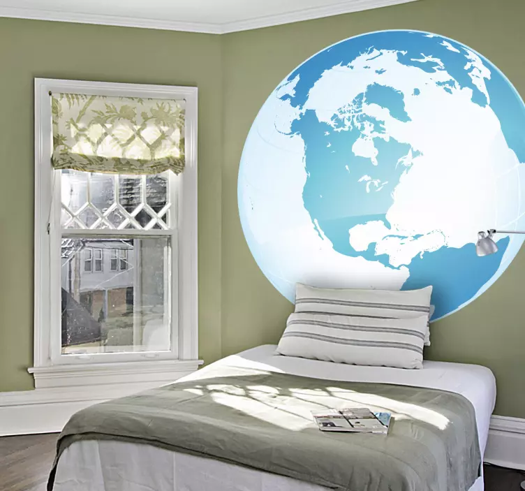 北極の世界地図 - TENSTICKERS