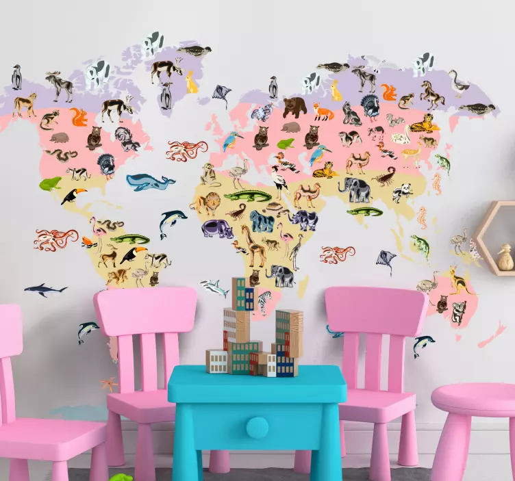 動物 シール パステル動物モチーフ - TENSTICKERS