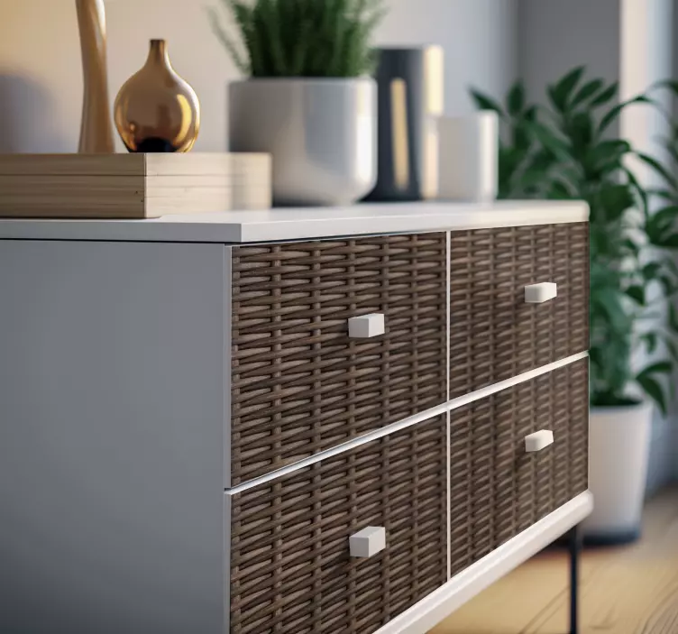 家具のステッカー ラットンを編んだ - TENSTICKERS