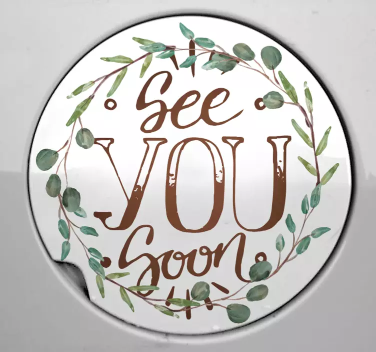 花輪はユーカリの車のデカールを残します - TENSTICKERS