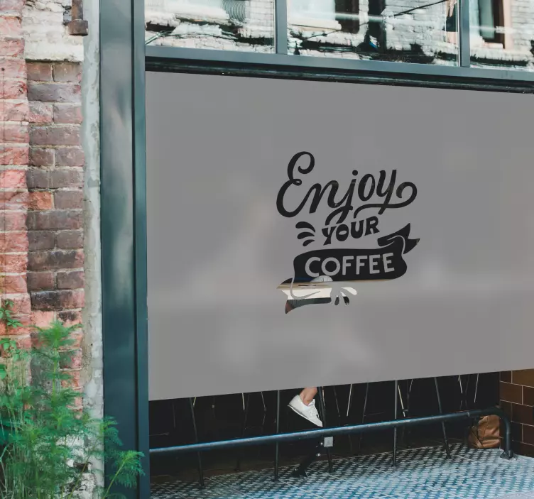 看板 シール あなたのロゴが透明な - TENSTICKERS