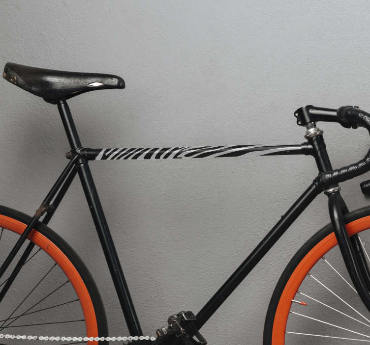 ゼブラスキン模造自転車ステッカー - TENSTICKERS