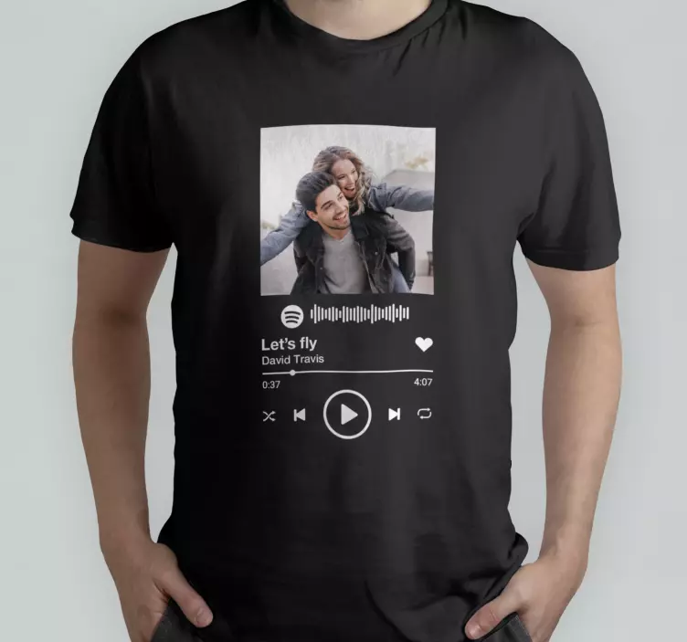 テキストと画像のtシャツでspotify - TENSTICKERS
