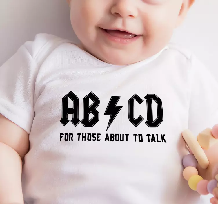 キッズtシャツを話す人のためのabcd - TENSTICKERS
