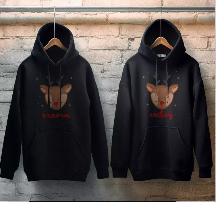 クリスマス t シャツ カスタマイズ可能なクリスマストナカイ - TENSTICKERS