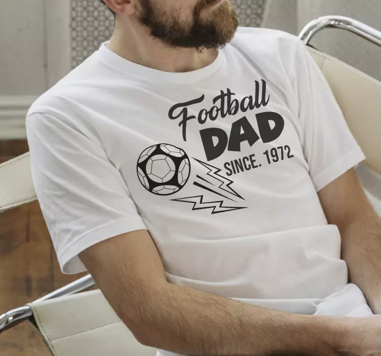 サッカーお父さん父の日tシャツ - TENSTICKERS
