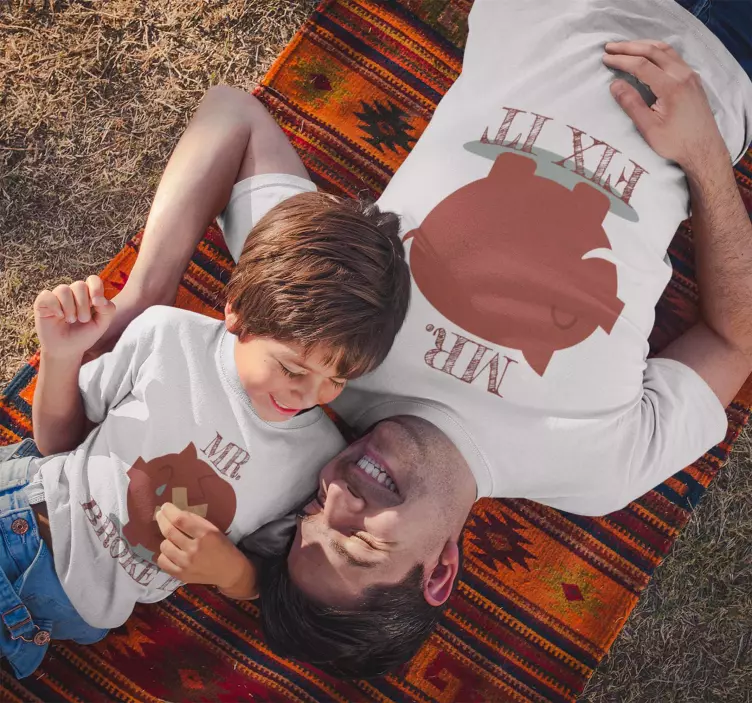 ミスター・ブレイク・アンド・ミスター・フィックス・イット・tシャツ - TENSTICKERS