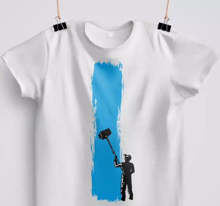 塗装中の「コンテンポラリースタイル」シャツ - TENSTICKERS