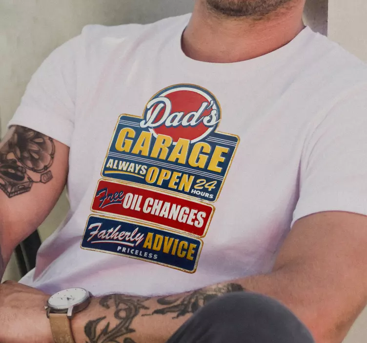 レトロな看板カスタムtシャツ - TENSTICKERS