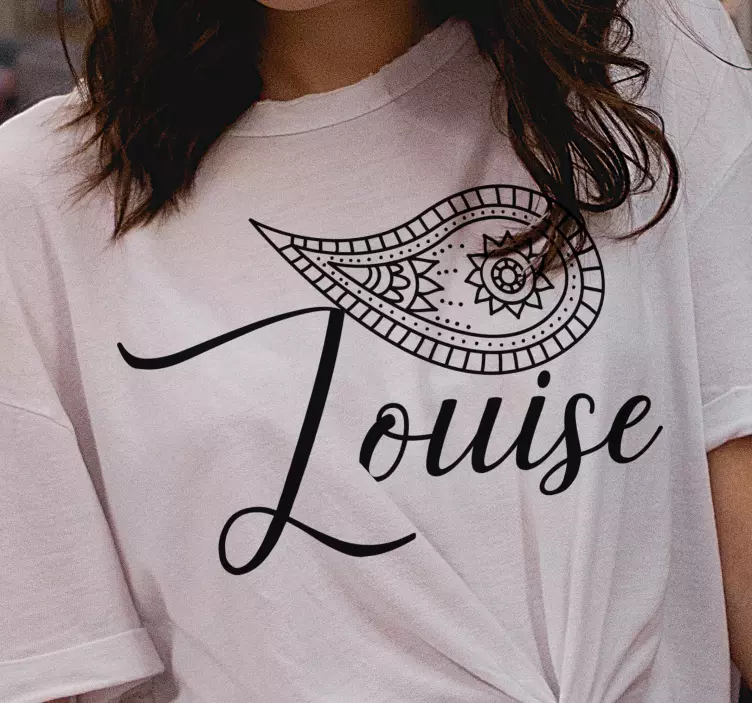 レトロなペイズリースタイルのtシャツ - TENSTICKERS