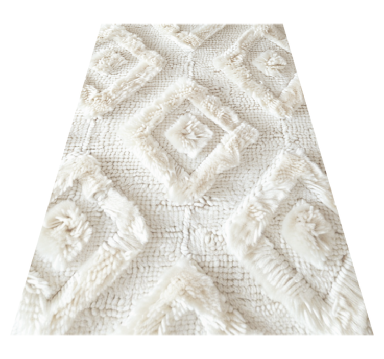 ビニール マット 白 ダイヤモンドパターン - TENSTICKERS