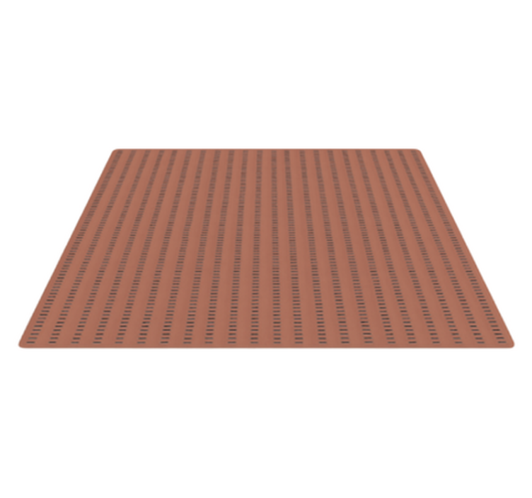 バルコニー用ビニルカーペット 破線デザイン - TENSTICKERS