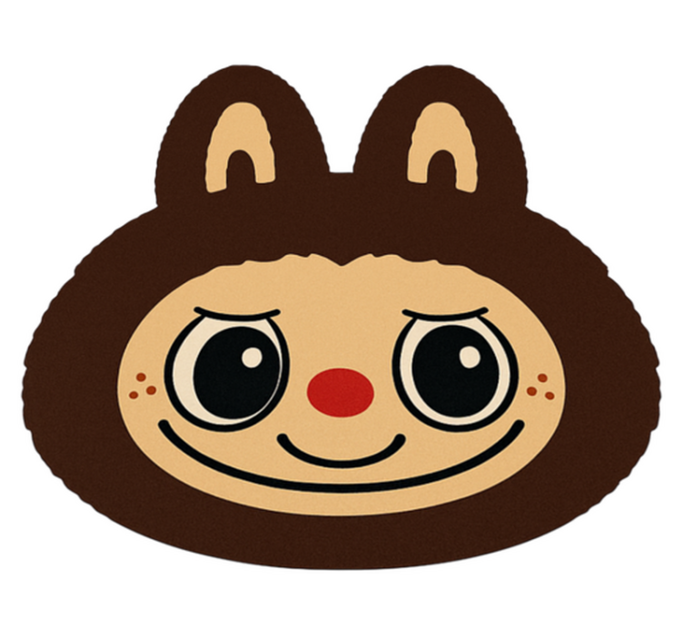 壁画 モアチルドレン ブラウンラブブデザイン - TENSTICKERS