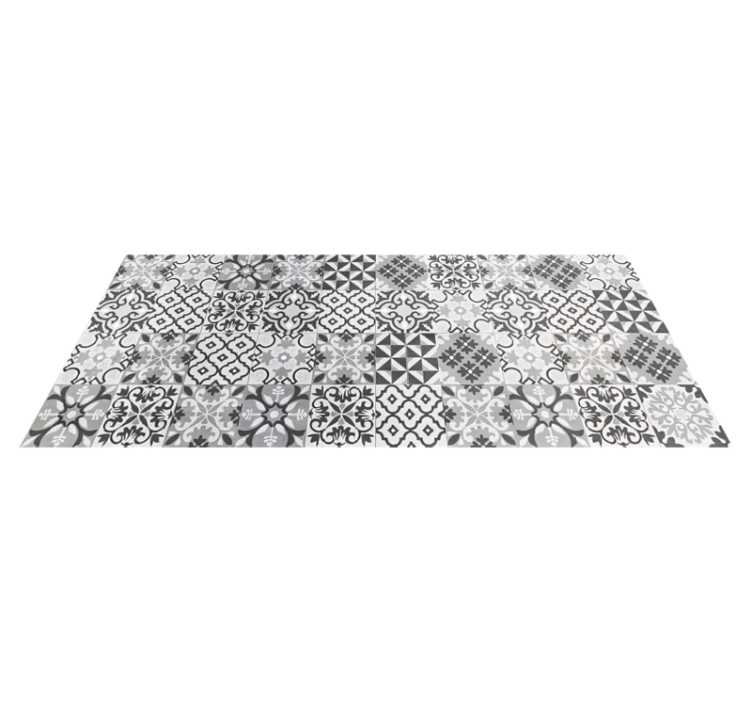 ビニール タイル カーペット 灰色のクレアールダ - TENSTICKERS