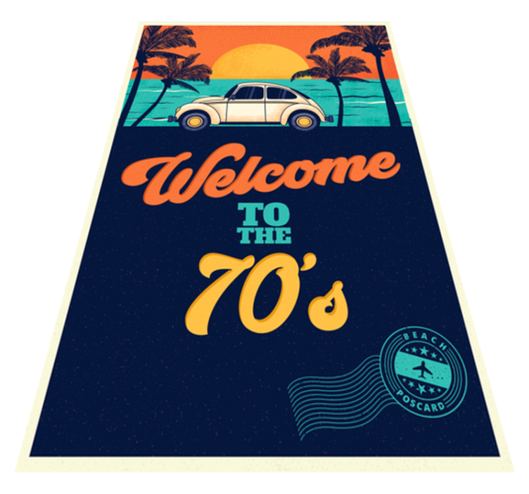 ビンテージ ビニールマット 70年代へようこそ - TENSTICKERS