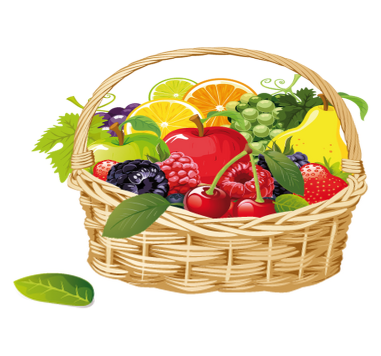 キッチン マット ビニール フルーツバスケット - TENSTICKERS