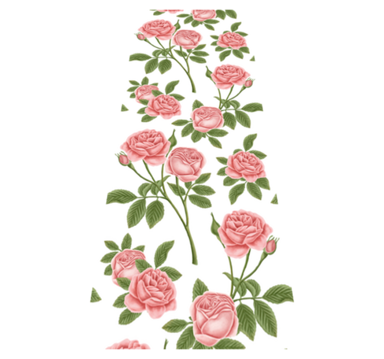 キッチン マット ビニール 花柄 バラ - TENSTICKERS