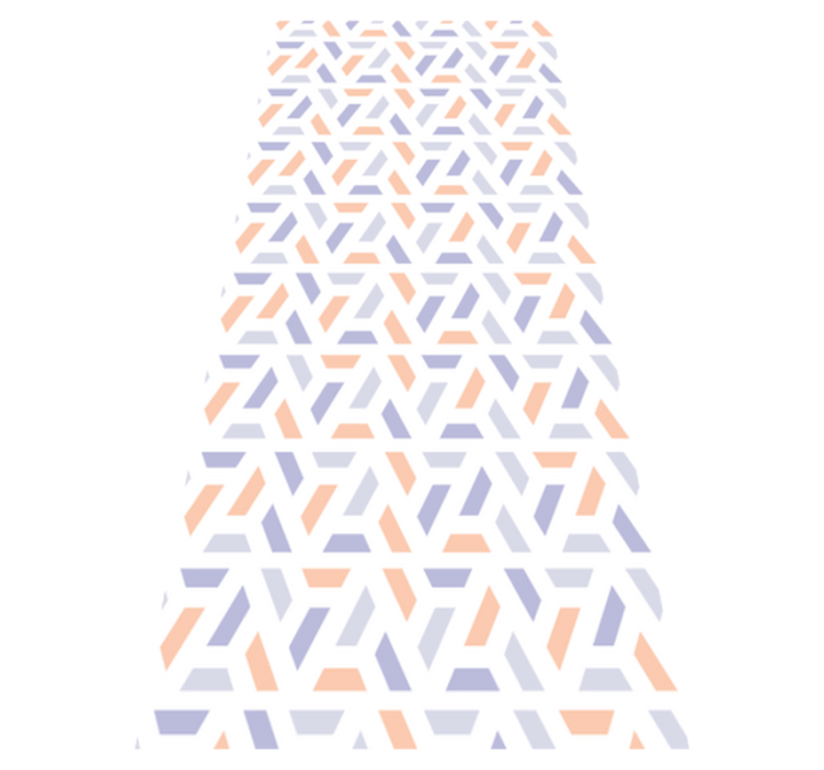 キッチン マット ビニール 北欧風幾何学模様 - TENSTICKERS