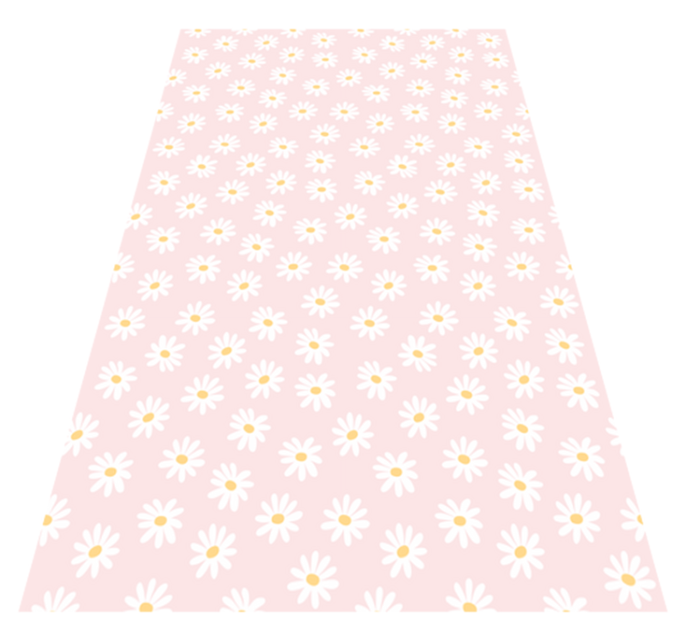 花と植物の壁画デイジーフラワーパターン - TENSTICKERS