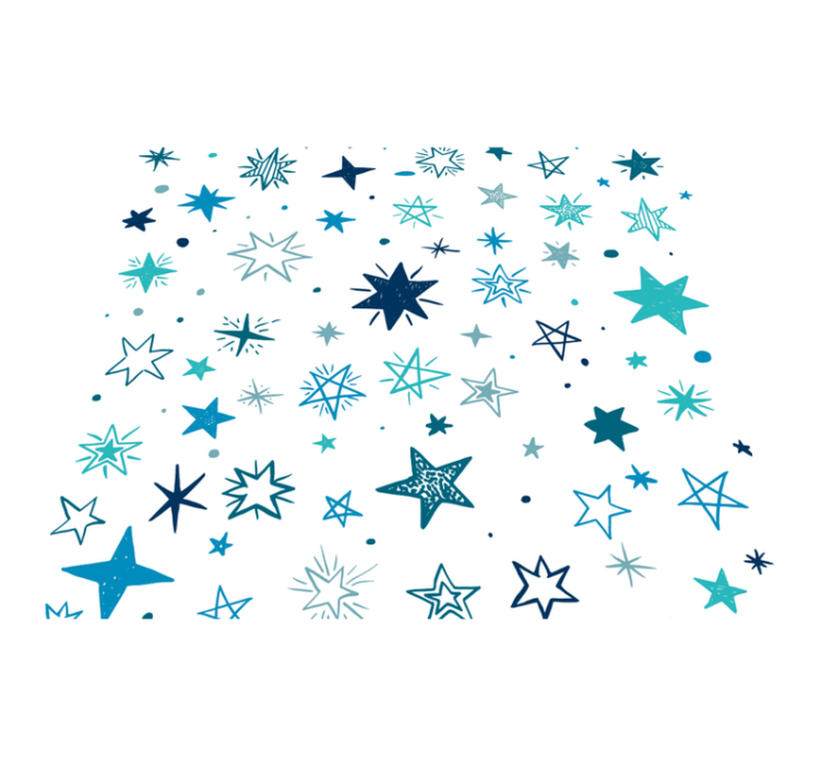 出演者 ビニールマット 幾何学的星空パターン - TENSTICKERS