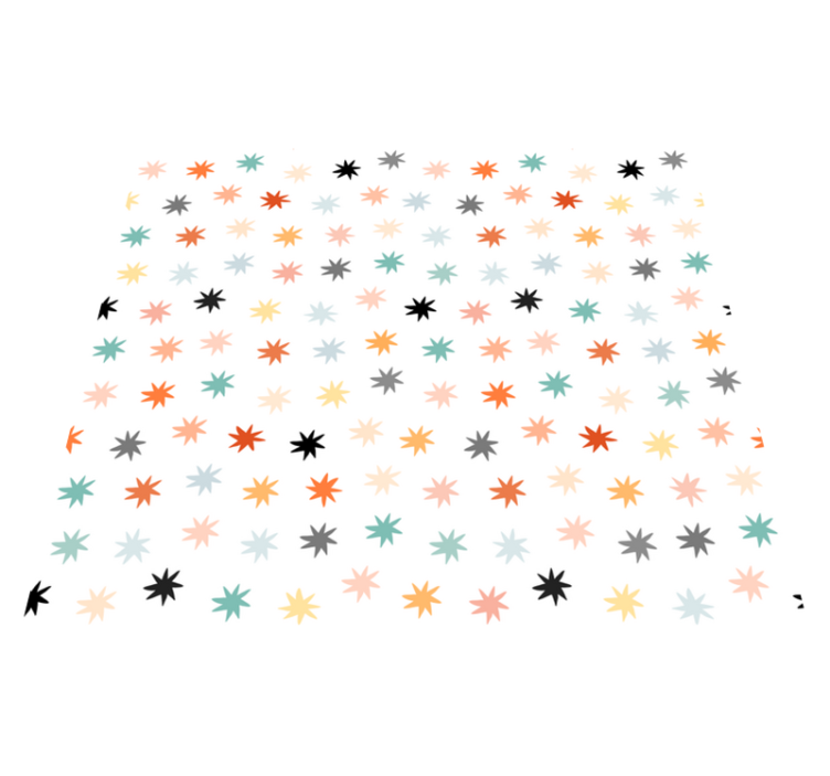 出演者 ビニールマット 幾何学的星模様 - TENSTICKERS