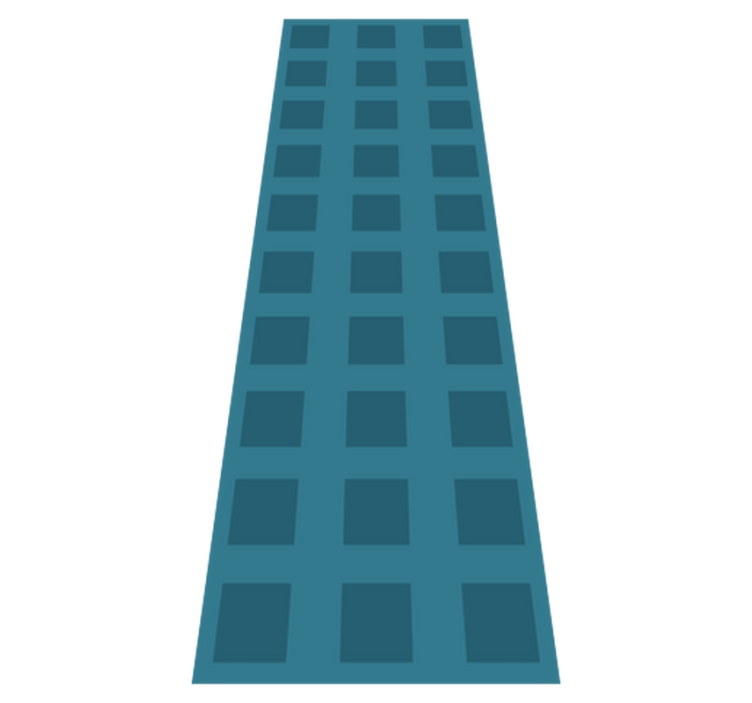 幾何学的なビニールマット青い四角模様 - TENSTICKERS