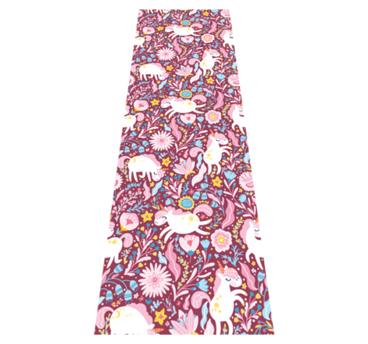 寝室 ビニールマット 美しいユニコーン動物柄デザイン - TENSTICKERS