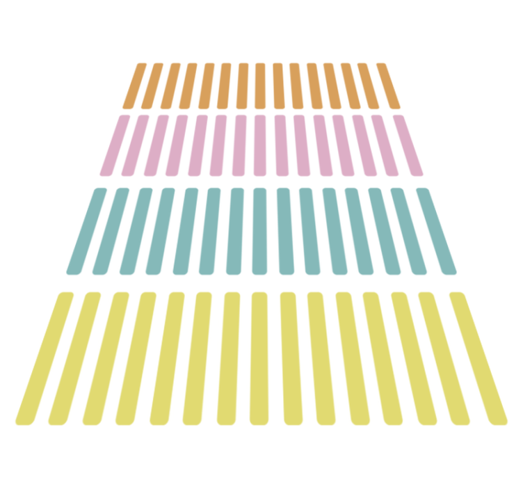 幾何学的なビニールマット カラフルなコンフェティステッカー - TENSTICKERS