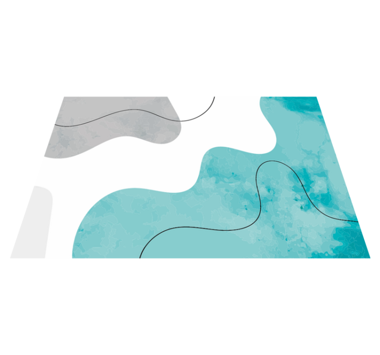 幾何学的なビニールマット水彩形状 - TENSTICKERS